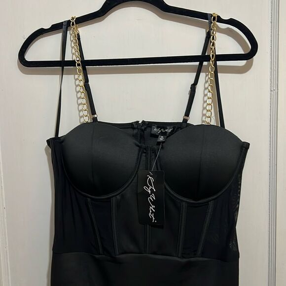 Say What? Dresses & Skirts - Free Shipping! Say What women's XL Black Club Dress Goth Metal Punk New w/ Tags!